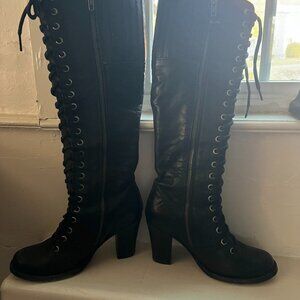 🖤 Frye Julia Tall Lace-Up Boots – Style #77184